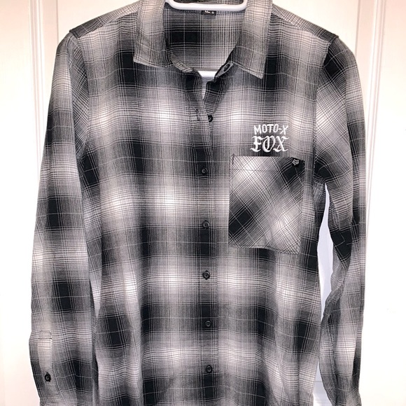 Fox Racing Womens Long Flannel Shirt/dress - Picture 6 of 15